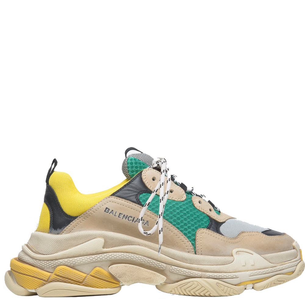 Balenciaga Triple S Trainer Green Yellow Pluggi