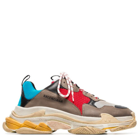 Balenciaga Triple S Trainer 'Grey Red Blue' (533883 W09O2)