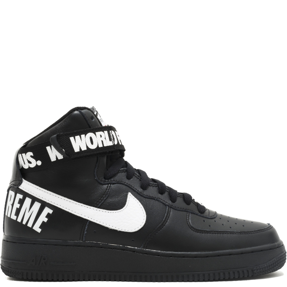 Nike Air Force 1 SP Supreme 'World Famous Black' | 127-0Shops | nike air 97 hyperfuse shop