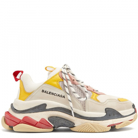 Balenciaga Triple S Trainer 'White Yellow' (Women) (2018) (490672 9035)