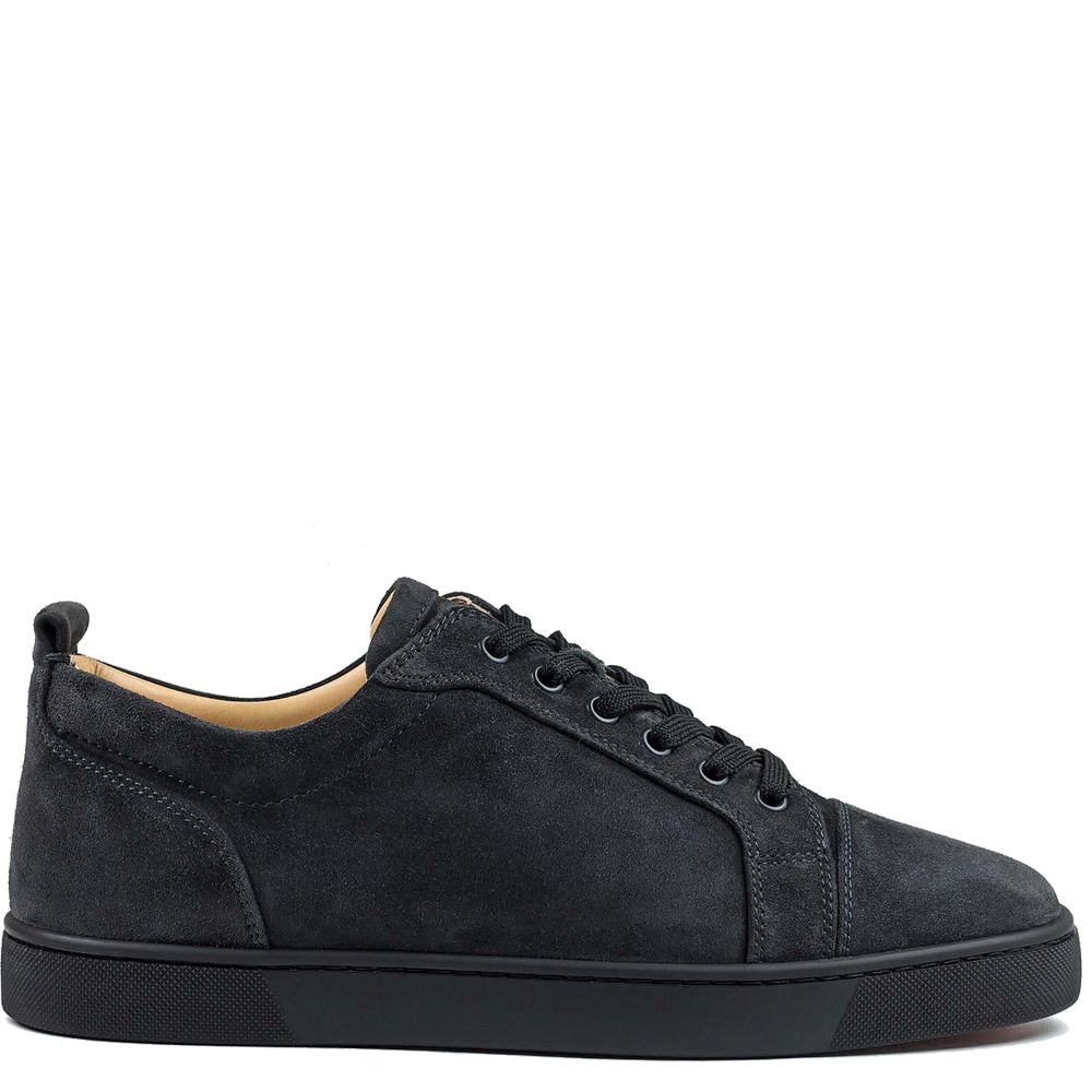 Louboutin Louis Junior Suede 'Charbon' | Pluggi