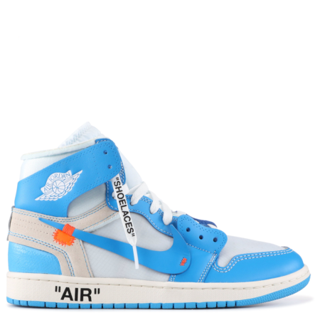 Air Jordan 1 Retro High OG Virgil Abloh Off-White 'UNC' (AQ0818 148)