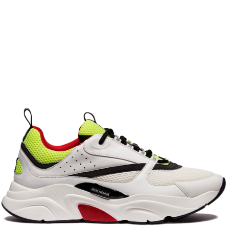 Dior Homme B22 Calfskin Trainer 'White Yellow Black' (3SN231YAO H061)