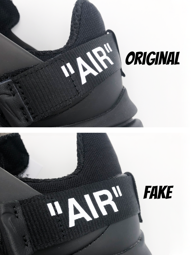 Nike Air Presto Off White Black Real Vs Fake B4018e