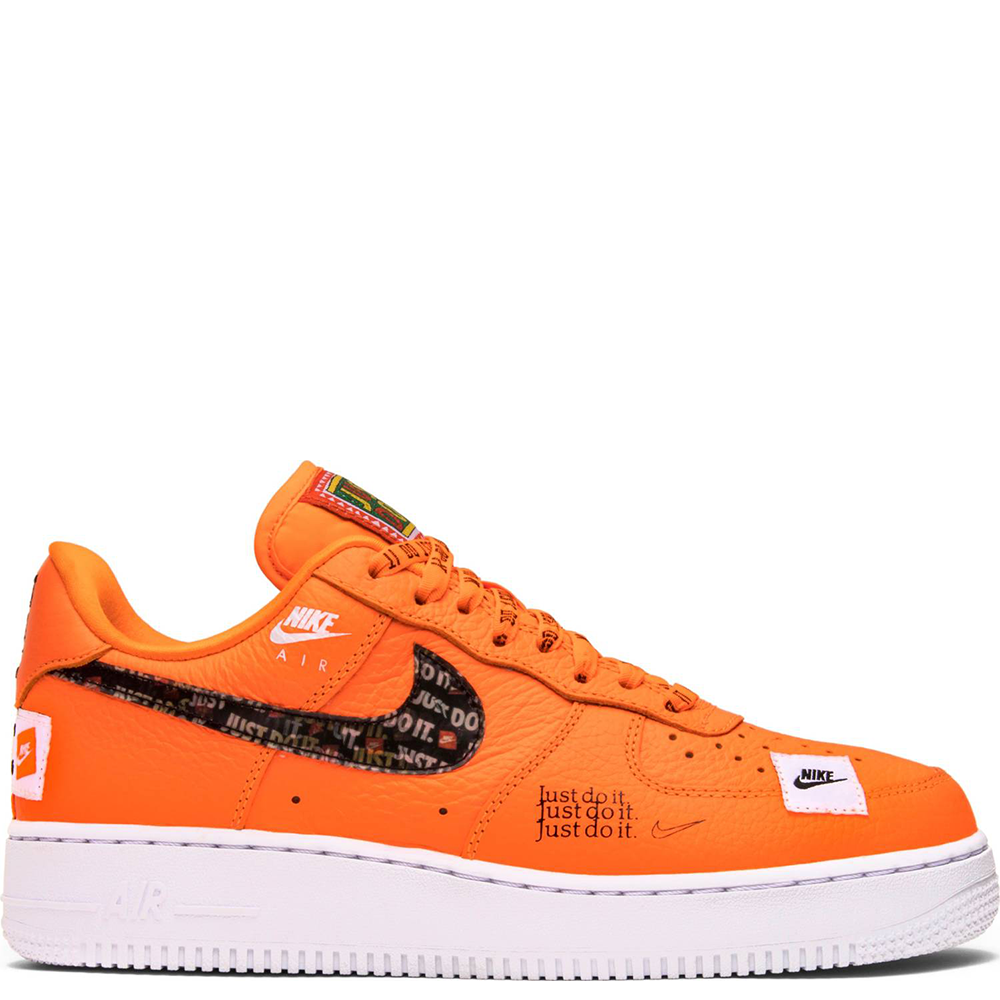 nike just do it air force 1 orange