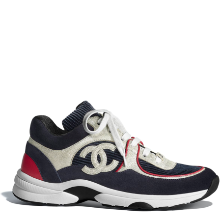 Chanel sneakers navy blue 2025