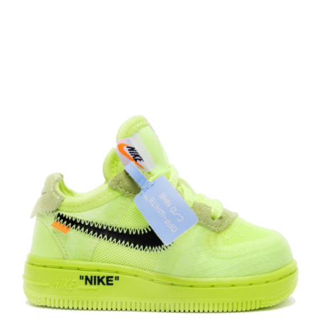 Nike Air Force 1 Low Off-White TD 'Volt' (Toddler) (BV0853 700)