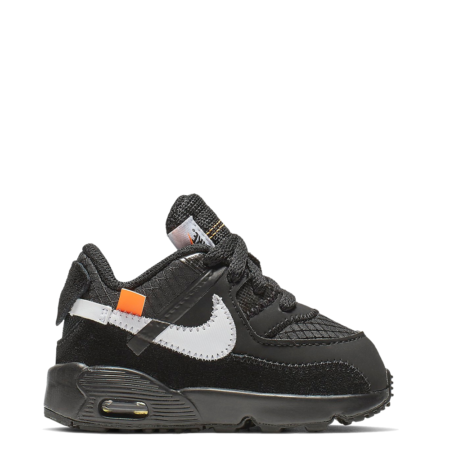 Nike Air Max 90 Off-White TD 'Black' (Toddler) (BV8052 001)