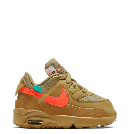 Nike Air Max 90 Off-White TD 'Desert Ore' (Toddler) (BV8052 200)