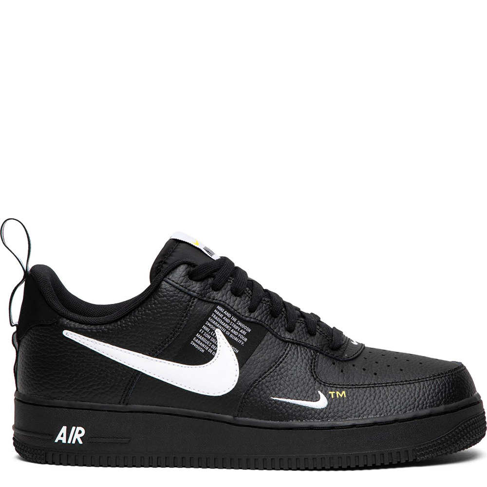 white and black air force 1 utility