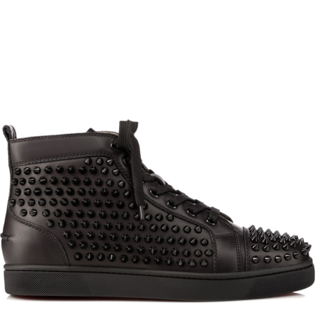 Christian Louboutin Louis Spikes Leather 'Black' (1101083B049)