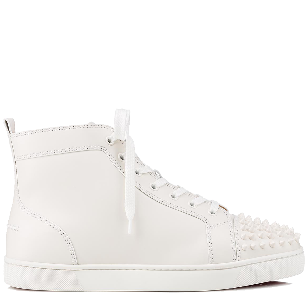 Christian Louboutin Lou Spikes 'White' | Pluggi