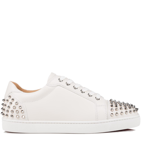 Christian Louboutin Seavaste 2 Spikes Calf Leather 'White' (1191473W167)