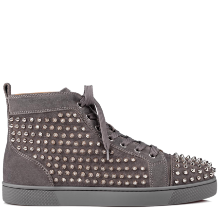 Christian Louboutin Louis Flat Spikes Suede 'Shadow' (3101212I208)