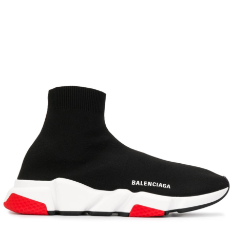 Balenciaga Speed Trainer Mid 'Black Red' (530351 W05G0 1000)