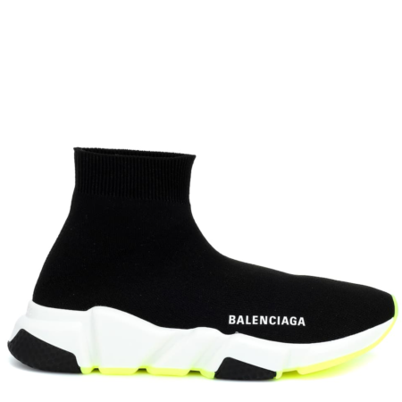 Balenciaga Speed Trainer Mid 'Black Yellow' (530455 W05G0 1000)