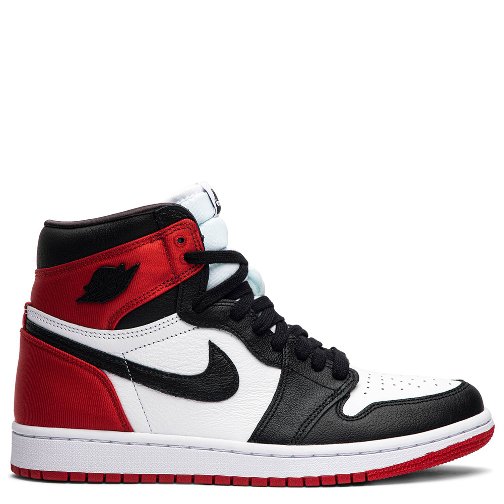 womens air jordan 1 satin black toe