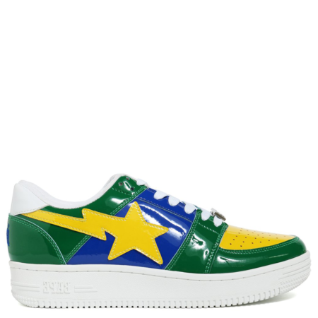 A Bathing Ape Bapesta Low 'Bicolor Yellow Green' (1E80191001 003)