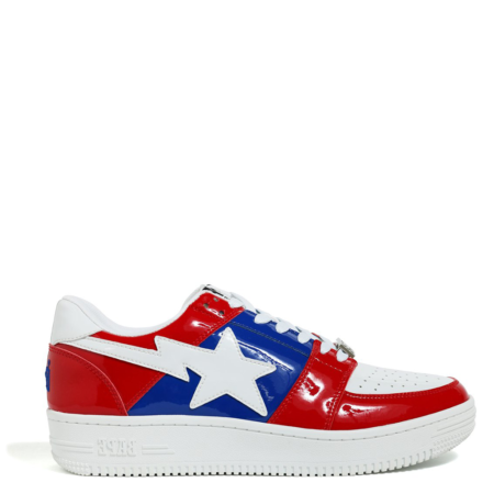 A Bathing Ape Bapesta Low 'Bicolor Red Blue' (1E80191001 002)