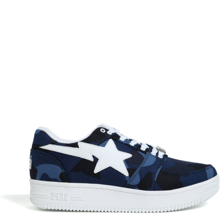 A Bathing Ape Bapesta Low 'Dark Blue Camo' (1E80191002 003)