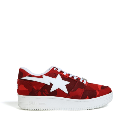 A Bathing Ape Bapesta Low 'Red Camo' (1E80191002 002)