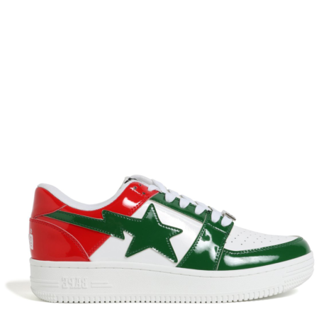 A Bathing Ape Bapesta Low 'Bicolor Green Red'