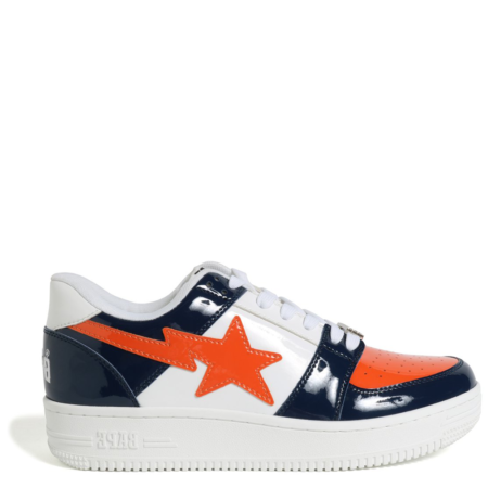 A Bathing Ape Bapesta Low 'Bicolor Blue Orange'