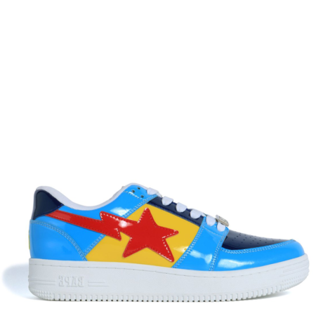 A Bathing Ape Bapesta Low 'Color Block Blue Red' (1F80191001 001)