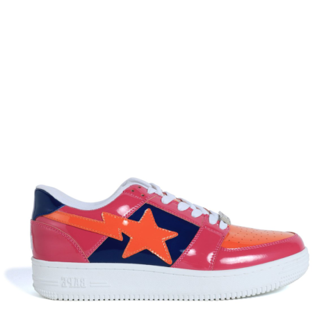 A Bathing Ape Bapesta Low 'Color Block Rose Orange' (1F80191001 002)