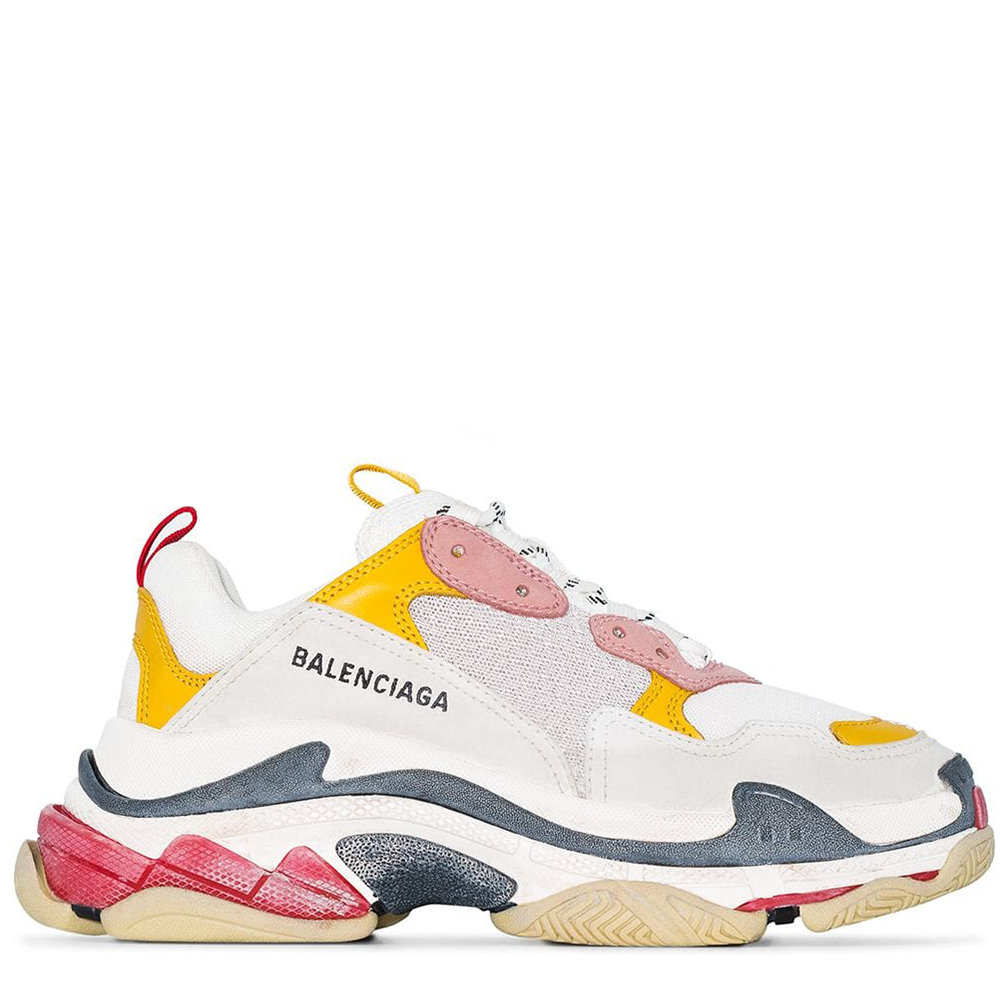 balenciaga triple s white ecru black