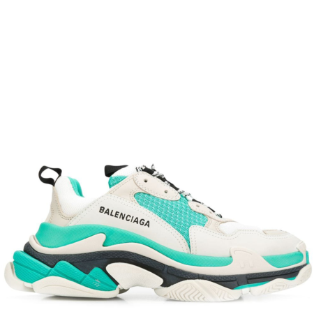 Balenciaga Triple S Trainer 'White Green Grey' (W) (524039 W09OH 3005)