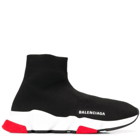 Balenciaga Speed Trainer Mid 'Black White Red' (525715 W05G0 1000)