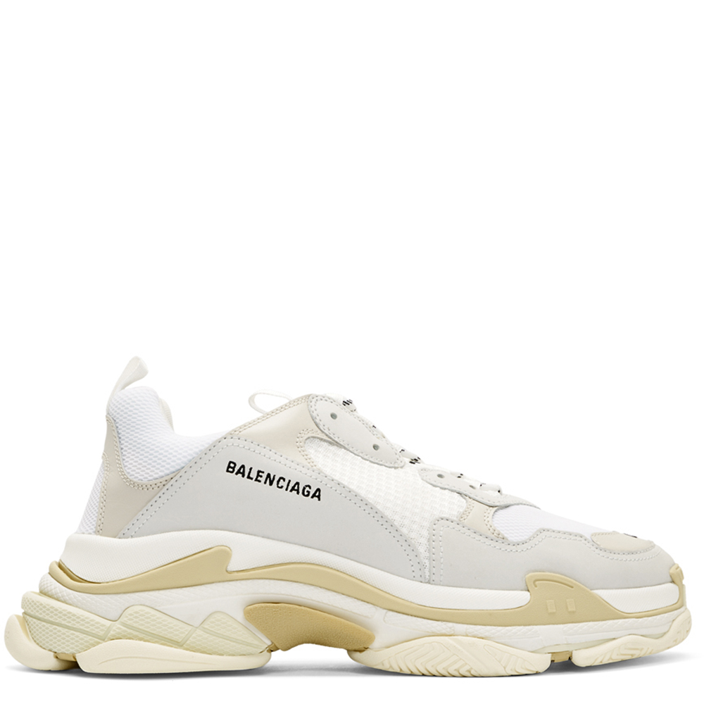 balenciaga triple s trainers white