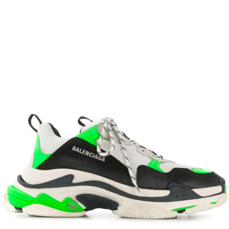 Balenciaga Triple S Trainer 'Neon Green Black' (536737 W09O6)