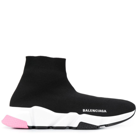 Balenciaga Speed Trainer Mid 'Black White Pink' (587280 W1703 1070)