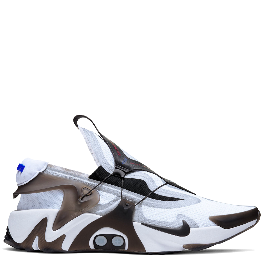 nike adapt huarache white black