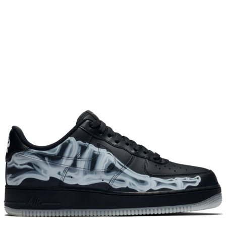 Nike Air Force 1 Low '07 QS 'Black Skeleton' (BQ7541 001)