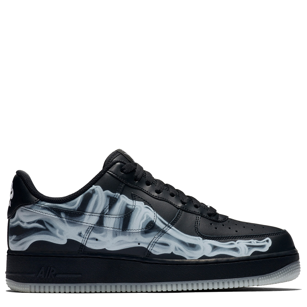 black skeleton air force 1