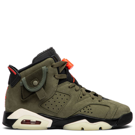 Air Jordan 6 Retro GS Travis Scott 'Olive' (CN1085 200)