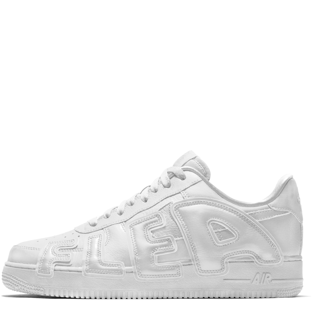 Nike By You Air Force 1 Low Plant Flea Market 'Air Flea Triple White' (Nylon Tongue) | Pluggi