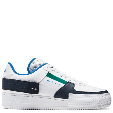 Nike Air Force 1 Type Low 'Green Blue' (CQ2344 100)