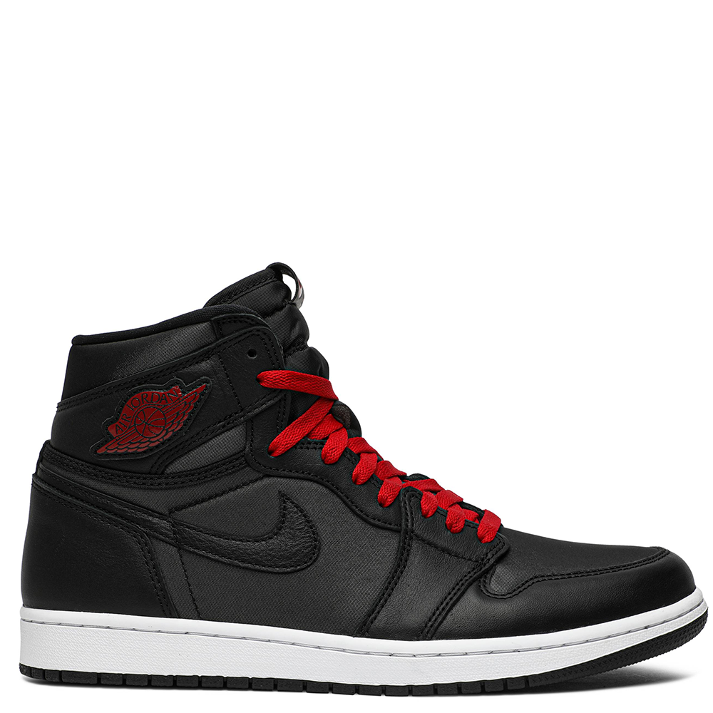 Air Jordan 1 Retro High OG Satin Black Gym Red Pluggi