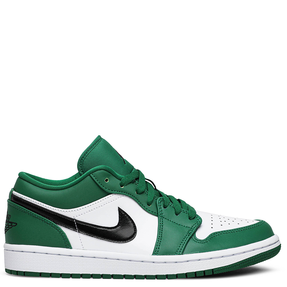 jordan 1 green and white low