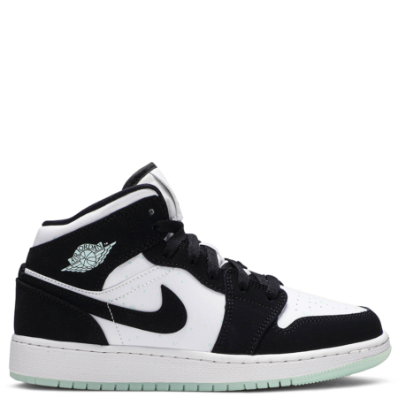 Air Jordan 1 Mid SE GS 'Glow in the Dark Panda' (BQ6931 103)