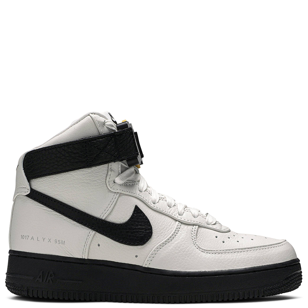 white and black air force ones high top