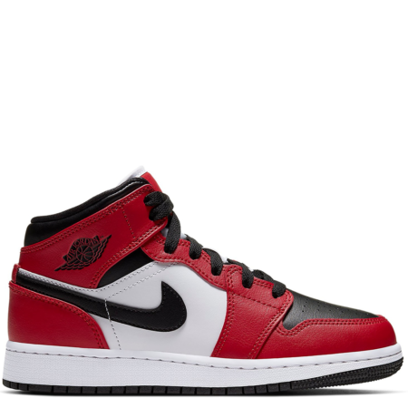 Air Jordan 1 Mid GS 'Chicago Black Toe' (554725 069)