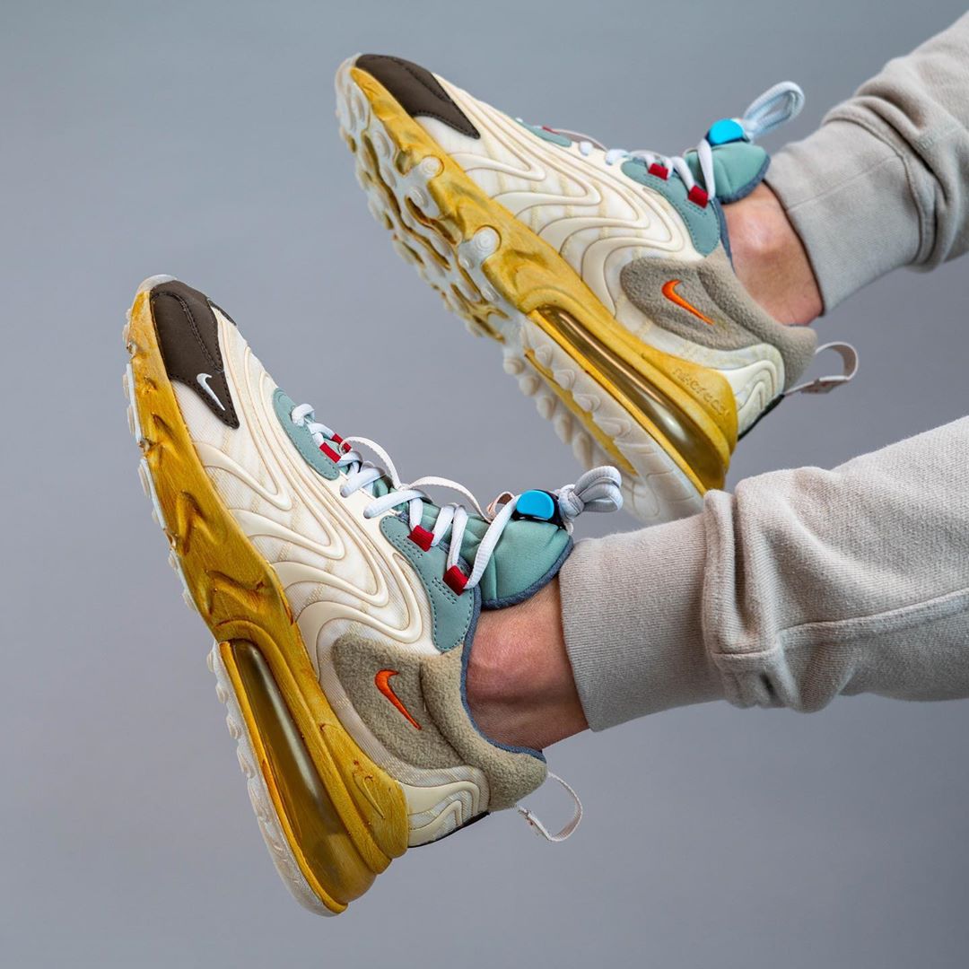 travis scott x nike air max 270 react cactus trail