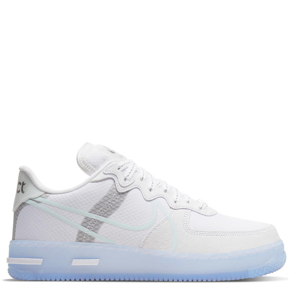 nike air force 1 react men's white ice