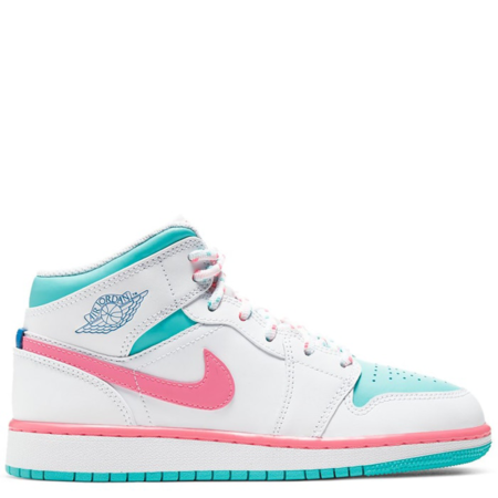 Air Jordan 1 Mid GS 'Aurora Green' (555112 102)