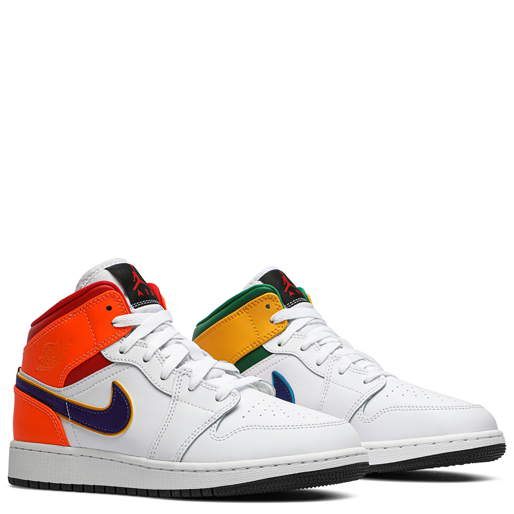 air jordan 1 mid alternate multicolor gs